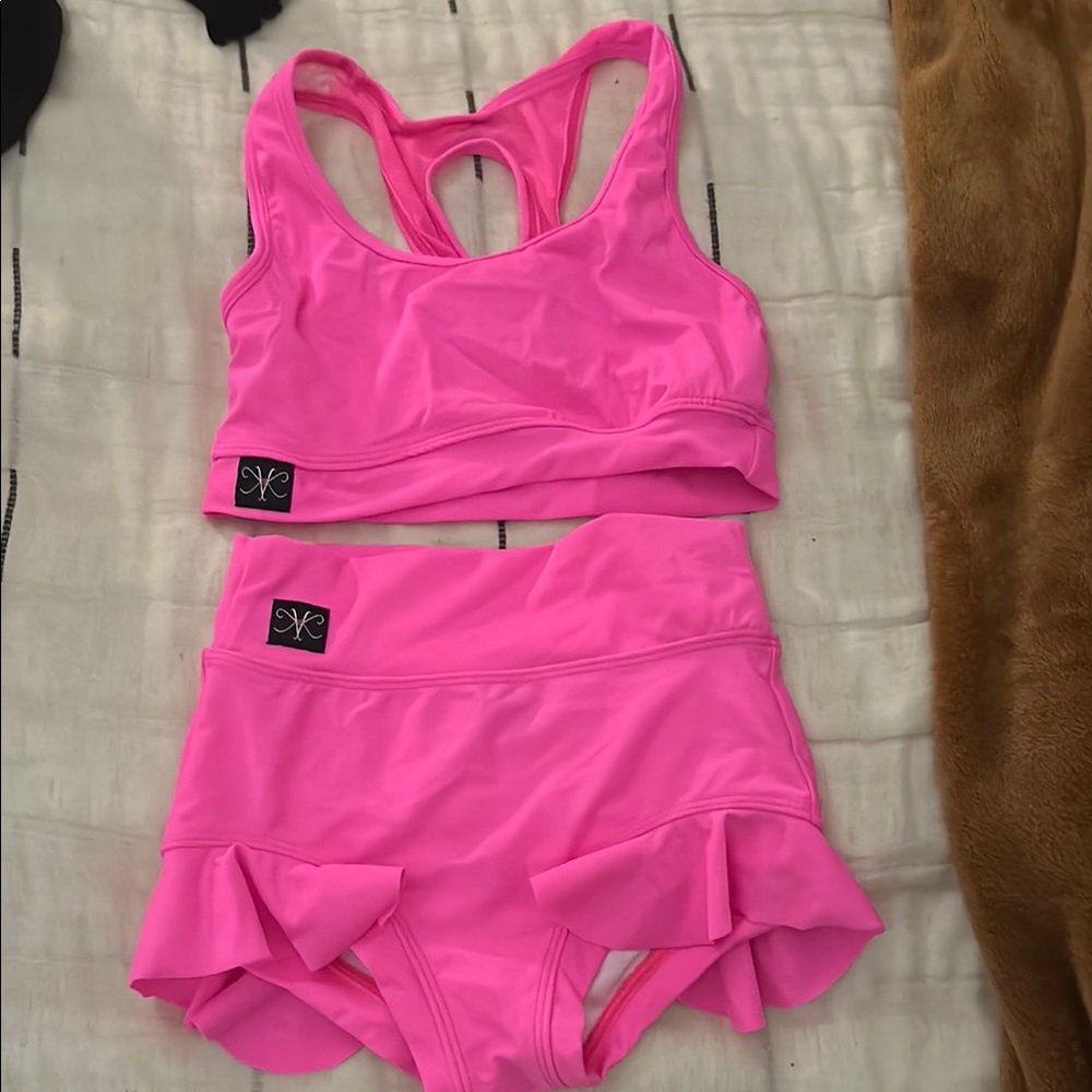 Bright Pink Kandi Kouture dance set